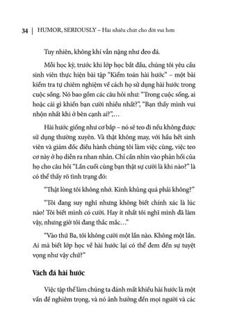  Hài Nhiều Chút Cho Đời Vui Hơn - Humor, Seriously - Jennifer Aaker, Naomi Bagdonas 