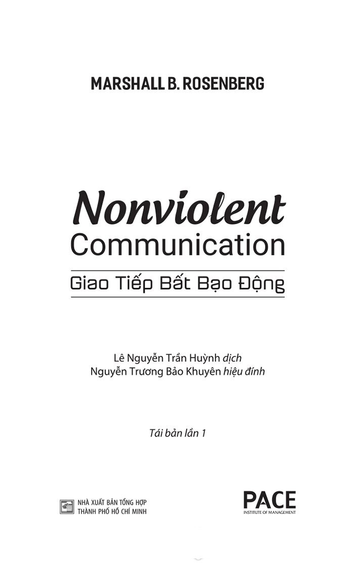 Giao Tiếp Bất Bạo Động - Nonviolent Communication (TB 2024) - Marshall B. Rosenberg, Ph.D