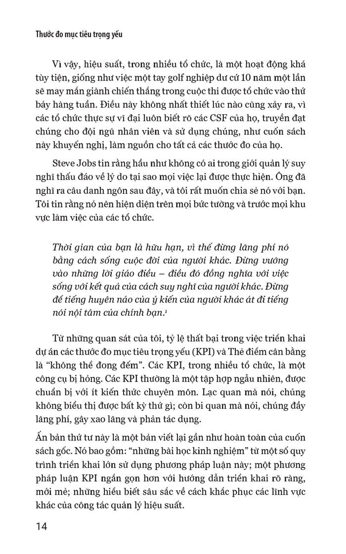 KPI - Thước Đo Mục Tiêu Trọng Yếu - Key Performance Indicators - David Parmenter