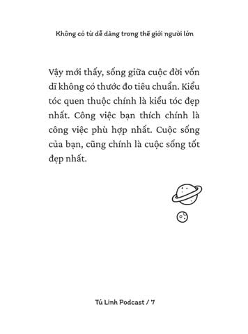  Không Có Từ Dễ Dàng Trong Thế Giới Người Lớn (Khổ Nhỏ) - Tú Linh Podcast 