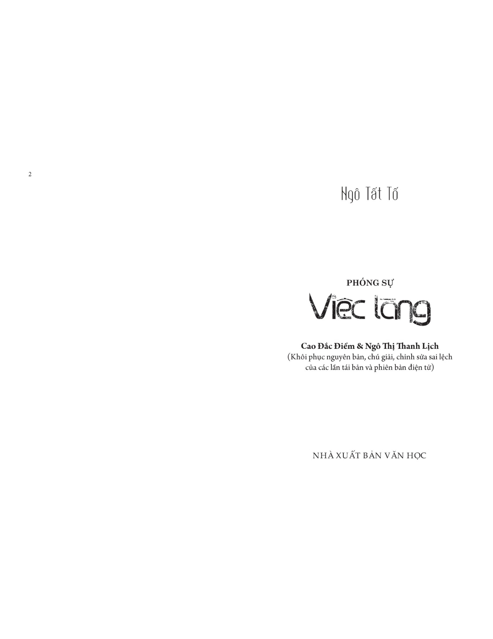 Việc Làng - Ngô Tất Tố