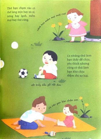  Bộ 5 Quyển Thế Giới Giác Quan Kỳ Thú ( Mùi Gì Thơm Thế + Bạn Nhìn Thấy Gì + Âm Thanh Rộn Ràng + Món Ngon Mẹ Nấu + Bàn Tay Mềm Mại ) - Hà Triều 
