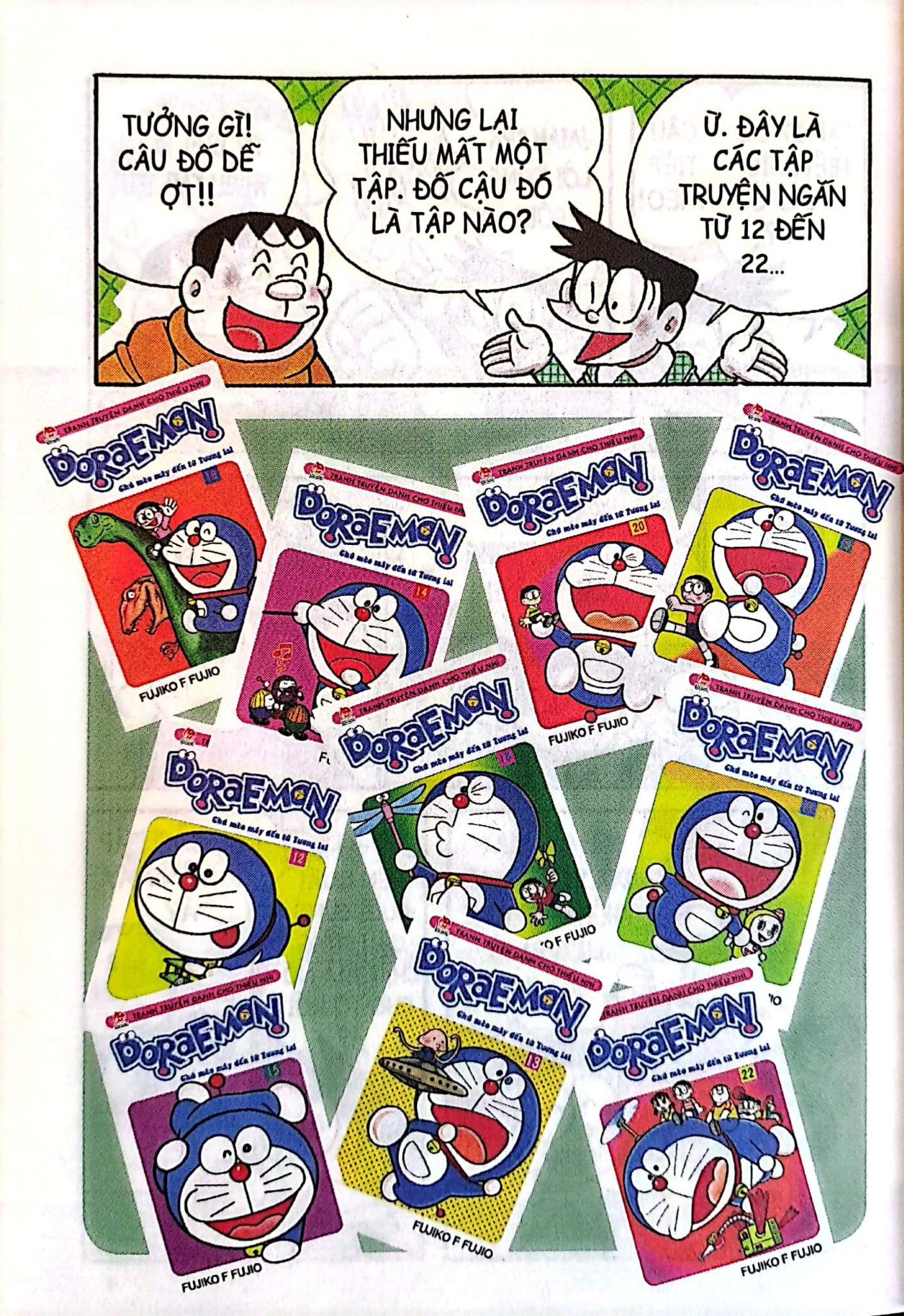Combo Doraemon Đố Vui Bộ  (7 Tập) - Fujiko Pro