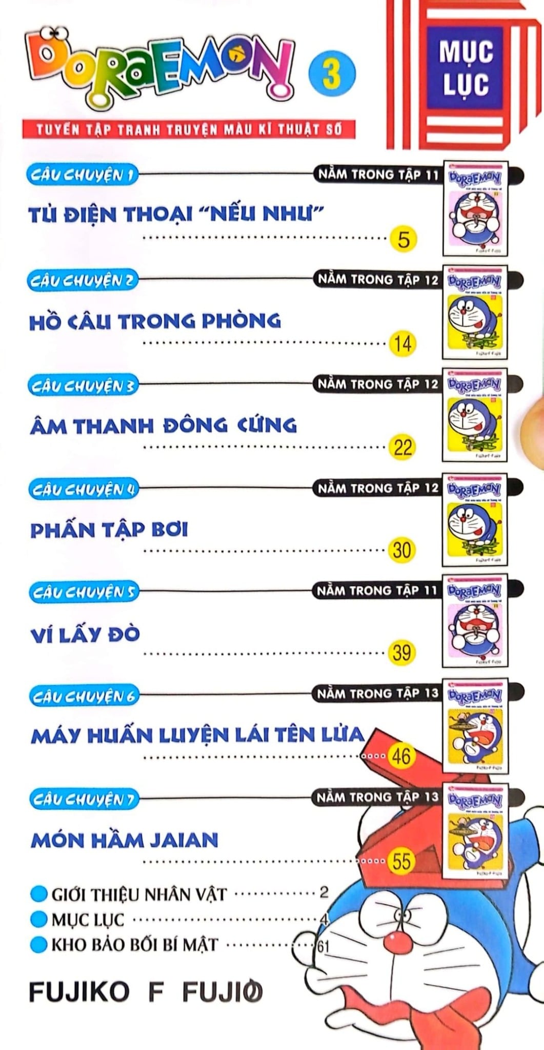 Combo Doraemon  Tuyển Tập Tranh Màu Kĩ Thuât Số (6 Tập) - Fujiko F Fujio
