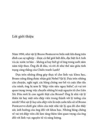  Khoa Học Khám Phá - Nhà Vật Lý Hay Siêu Điệp Viên - Bruno Pontecorvo Và Hai Nửa Cuộc Đời - Frank Close 