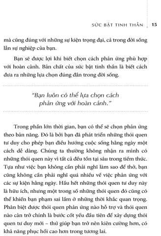  Sức Bật Tinh Thần - 10 Thói Quen Cho Cuộc Sống Chất Lượng - Jo Owen 