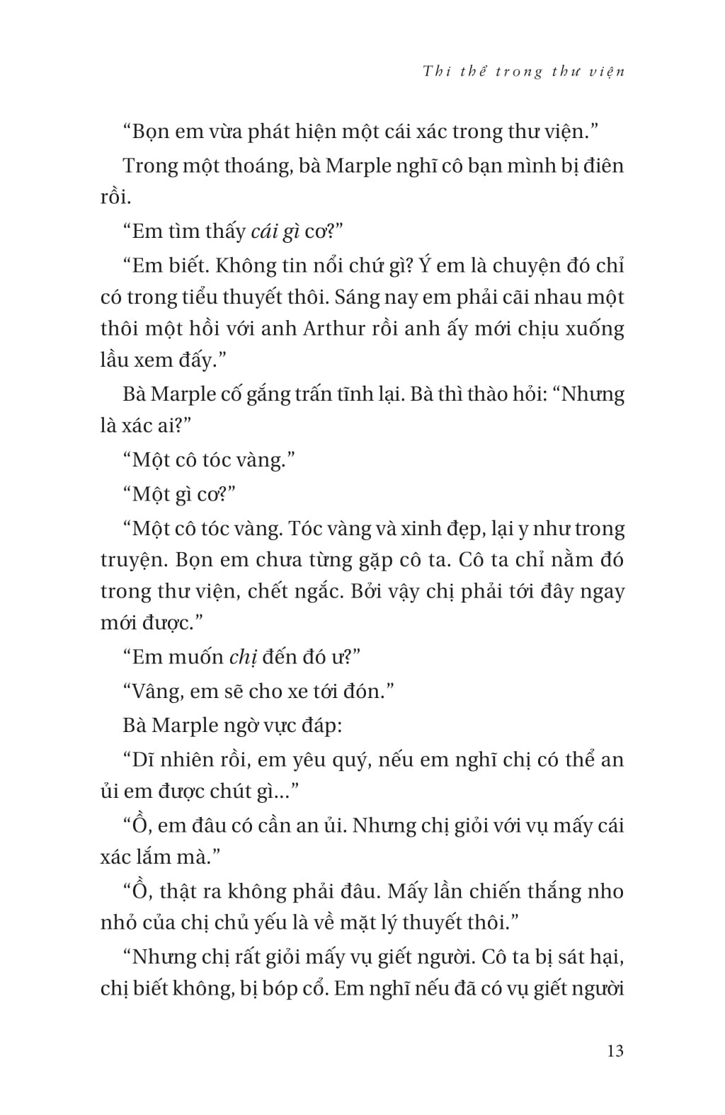Một Vụ Án Của Jane Marple - Thi Thể Trong Thư Viện - Agatha Christie
