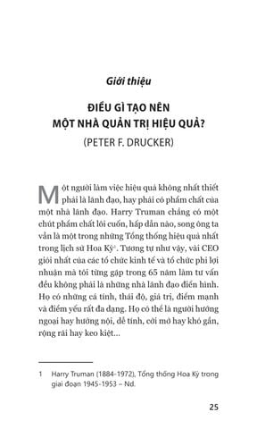  Nhà Quản Trị Hiệu Quả - The Effective Executive - Peter F. Drucker 