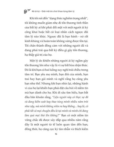  Kẻ Ái Kỷ - Giải Mã Trò Chơi Thao Túng Tâm Lý - Debbie Mirza 