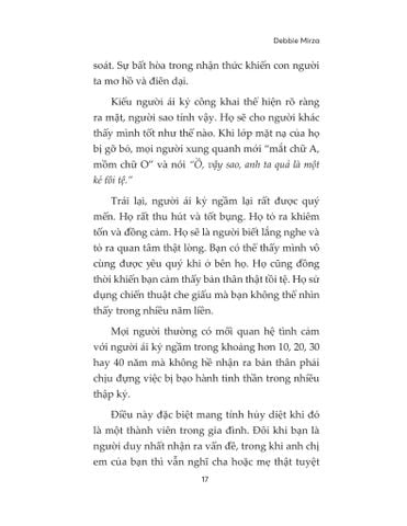  Kẻ Ái Kỷ - Giải Mã Trò Chơi Thao Túng Tâm Lý - Debbie Mirza 
