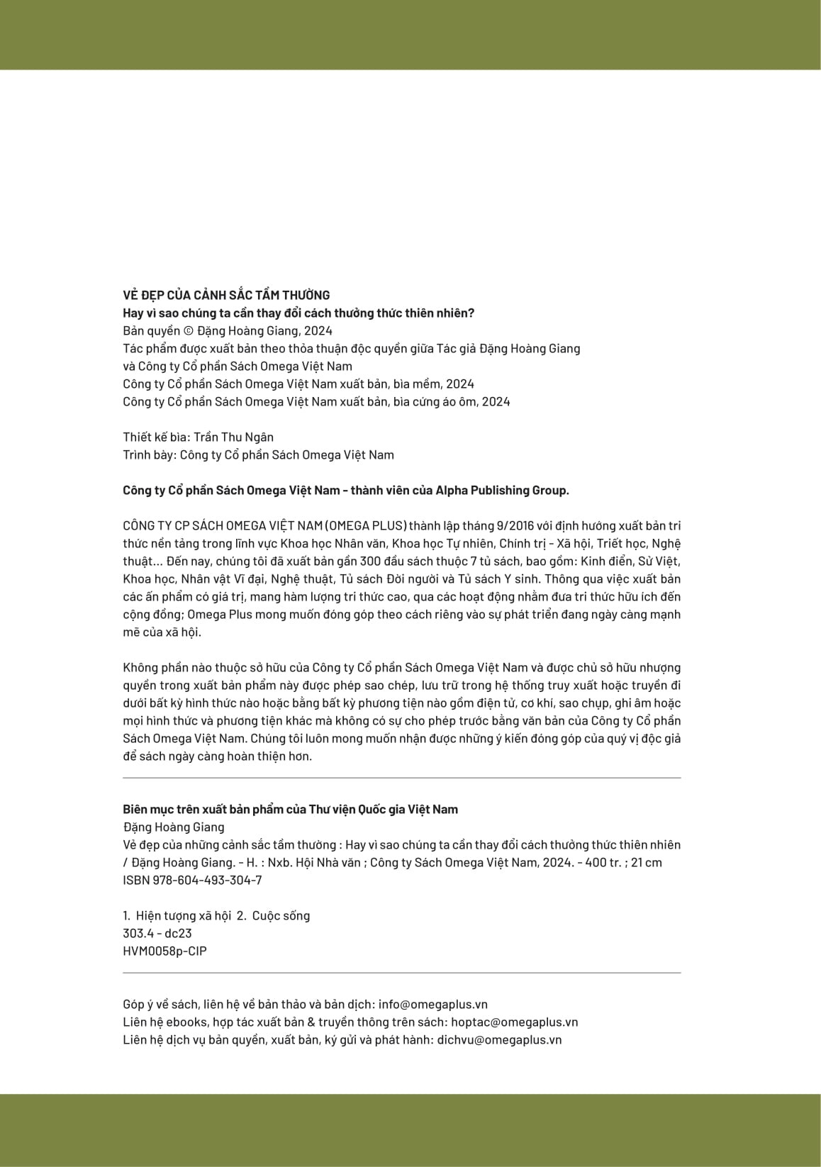 Vẻ Đẹp Của Cảnh Sắc Tầm Thường - Hay Vì Sao Chúng Ta Cần Thay Đổi Cách Thưởng Thức Thiên Nhiên? - Đặng Hoàng Giang