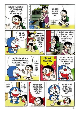  Combo Doraemon  Tuyển Tập Tranh Màu Kĩ Thuât Số (6 Tập) - Fujiko F Fujio 