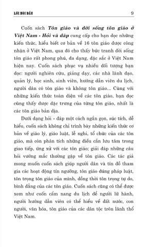 Tôn Giáo Và Đời Sống Tôn Giáo Ở Việt Nam – Hỏi Và Đáp - Đỗ Thị Thanh HươngNguyễn Thái Bình 
