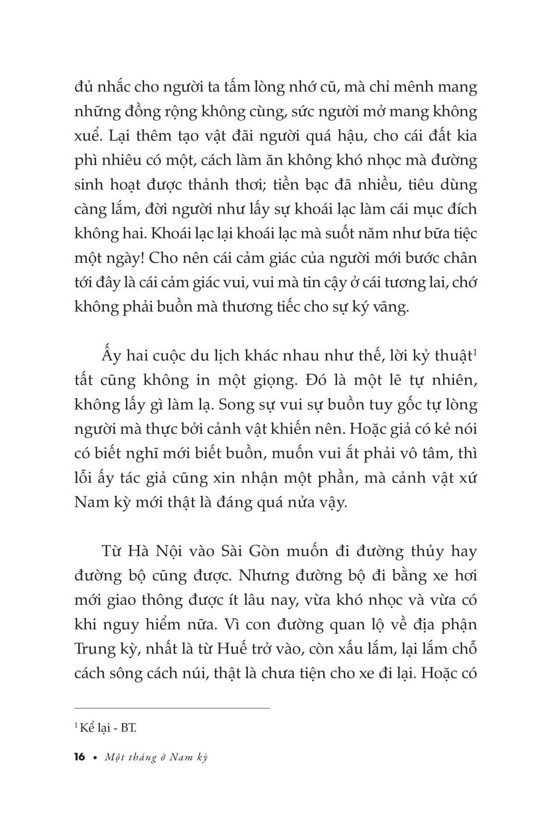 Một Tháng Ở Nam Kỳ - Phạm Quỳnh