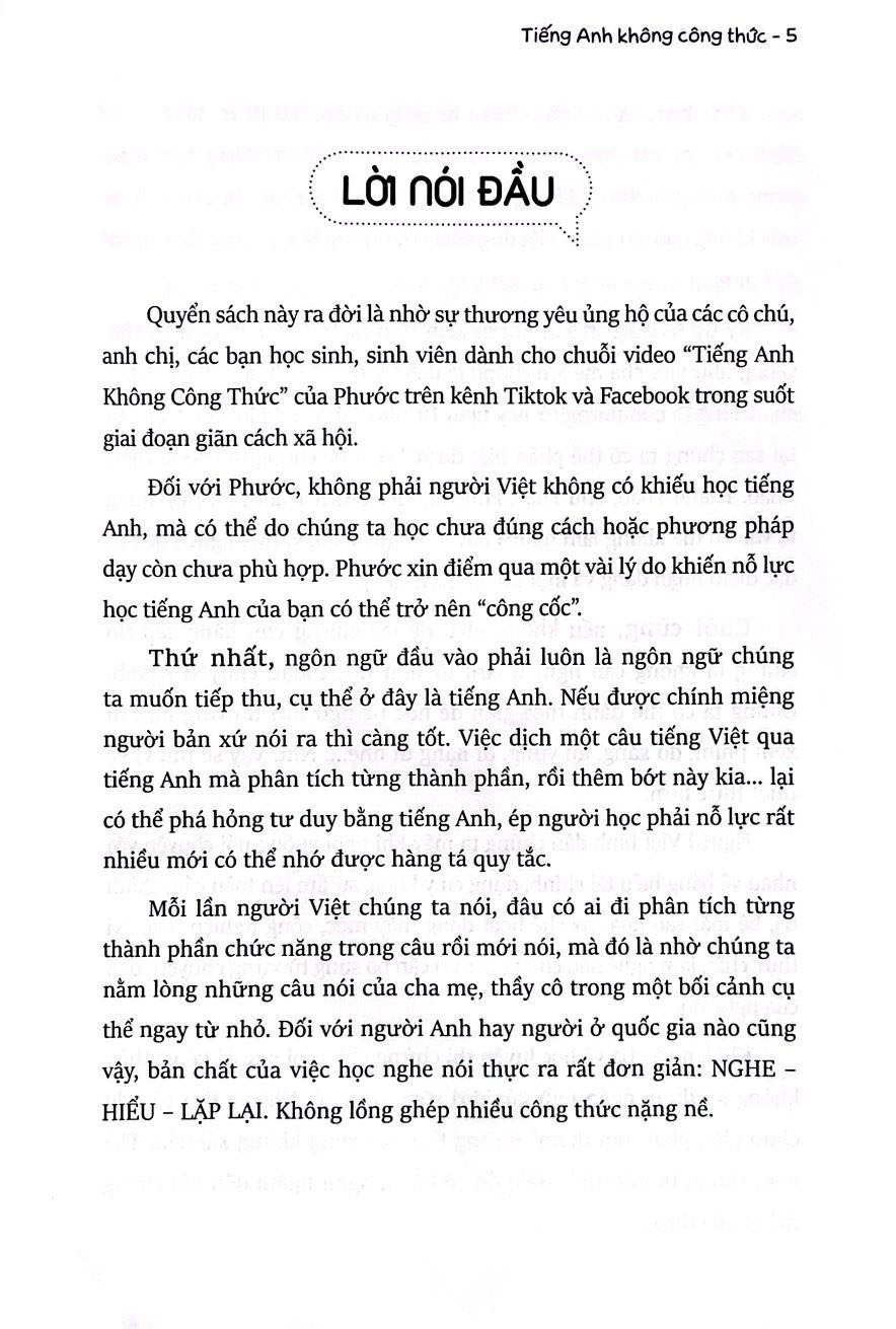 Tiếng Anh Không Công Thức - Nhập Vai Nói Không Sai - Phan Phúc Thiên Phước