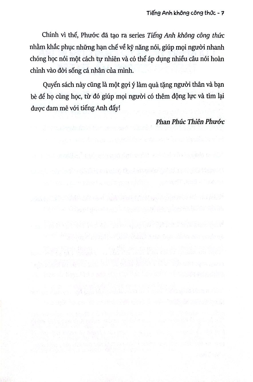 Tiếng Anh Không Công Thức - Nhập Vai Nói Không Sai - Phan Phúc Thiên Phước