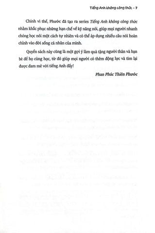  Tiếng Anh Không Công Thức - Nhập Vai Nói Không Sai - Phan Phúc Thiên Phước 
