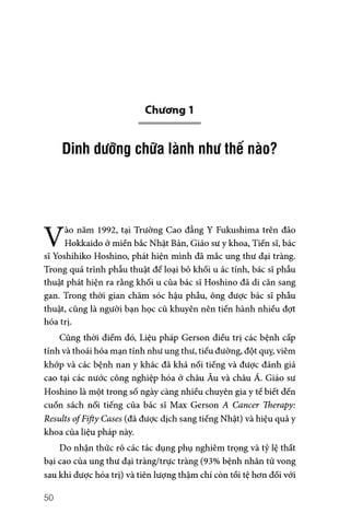  Liệu Pháp Gerson - Chương Trình Dinh Dưỡng Dành Cho Bệnh Nhân Ung Thư Và Các Căn Bệnh Khác - Charlotte Gerson, Morton Walker 