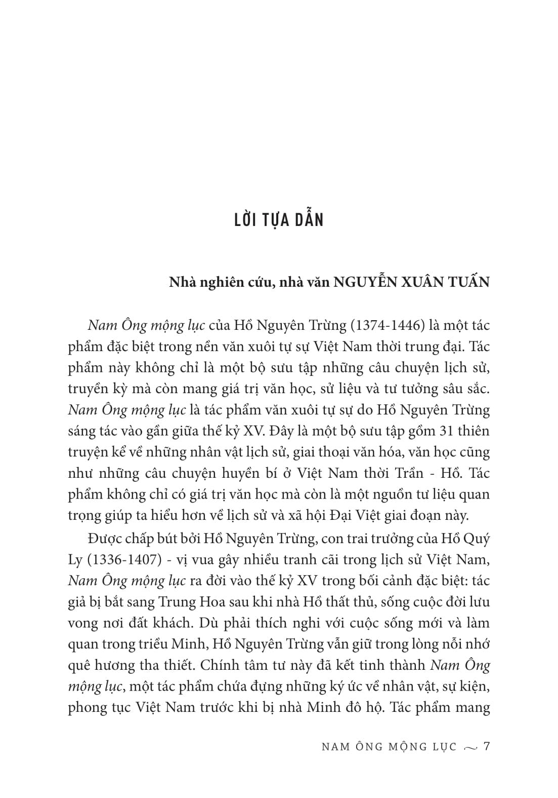 Nam Ông Mộng Lục (Bìa Cứng) - 
Hồ Nguyên Trừng