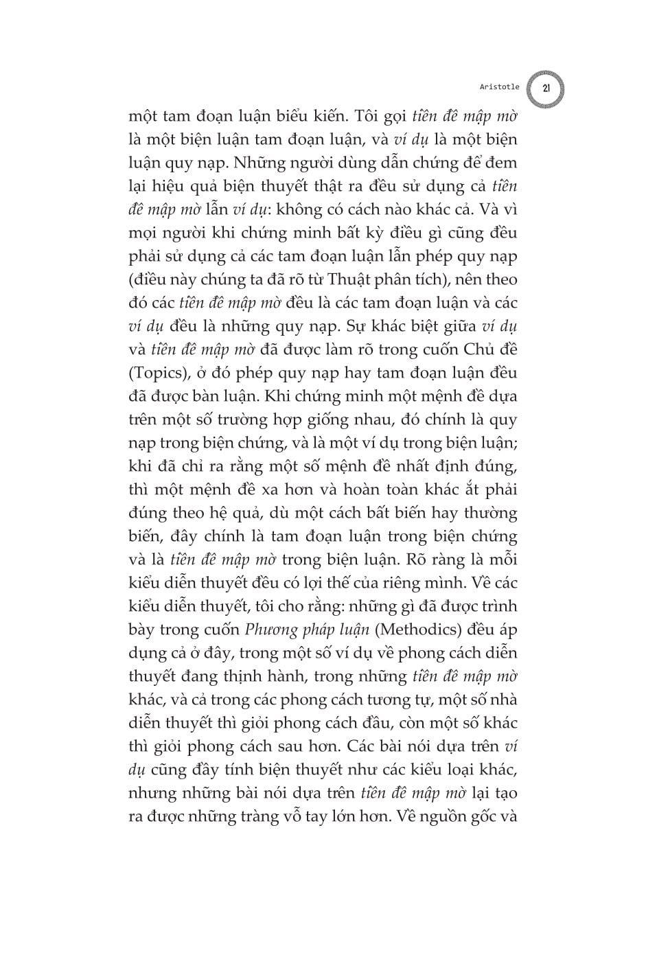 Biện Luận - Rhētorikḗ. Tác Phẩm Triết Học Kinh Điển - Aristotle