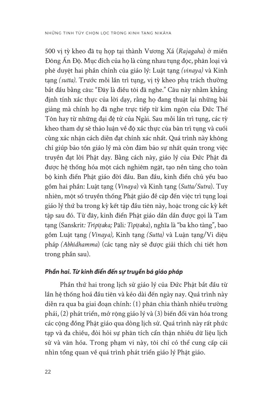 Những Tinh Túy Chọn Lọc Trong Kinh Tạng Nikāya - 
Glenn Wallis