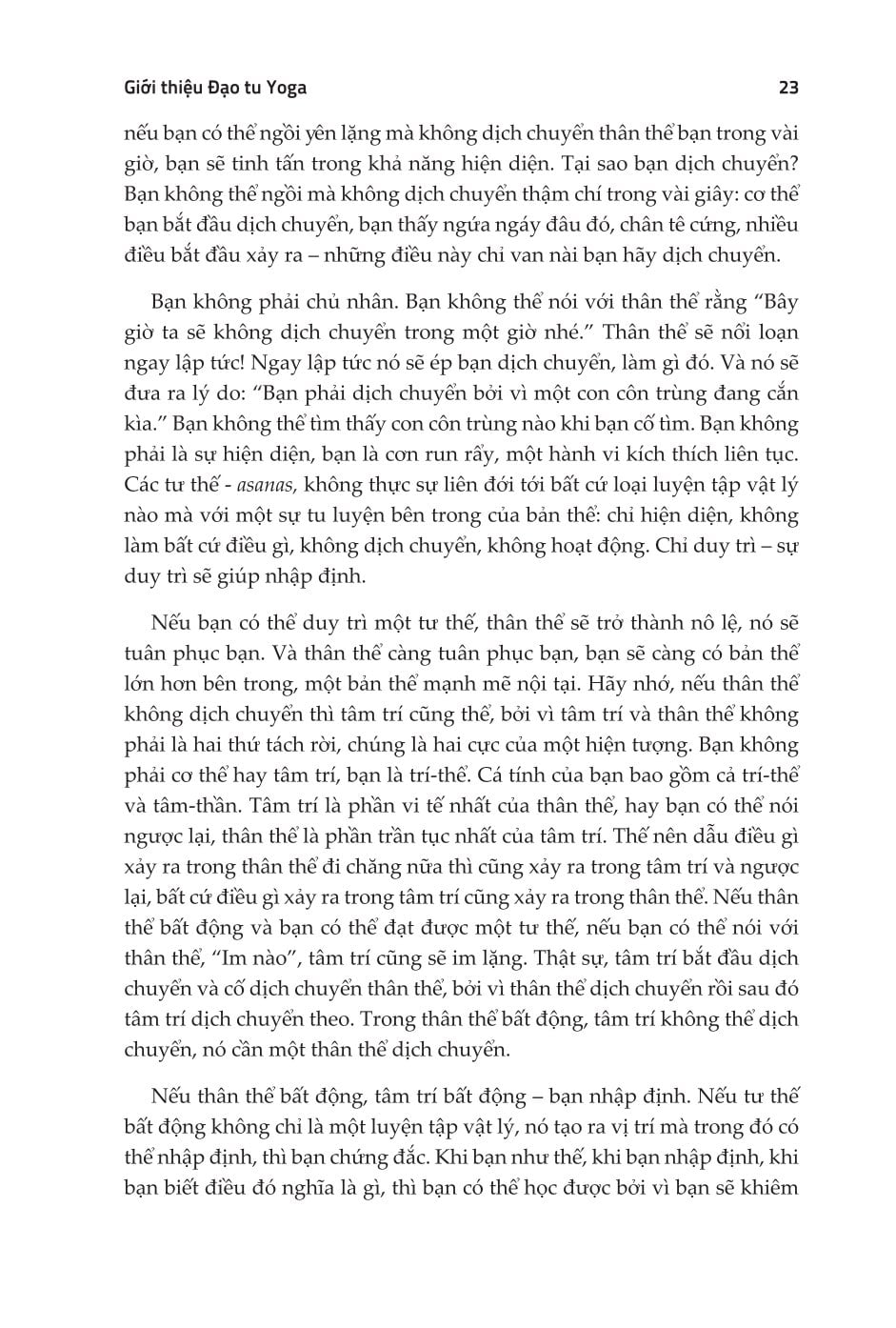 Đạo Tu Yoga - Osho