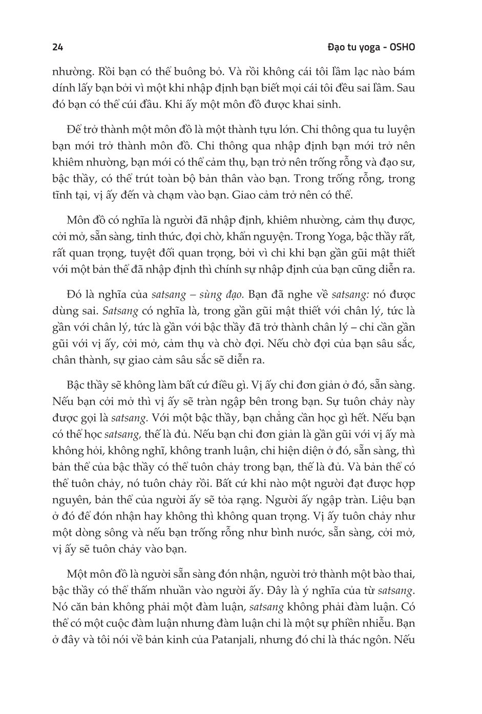 Đạo Tu Yoga - Osho