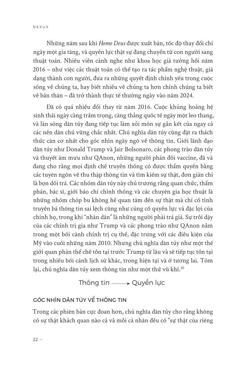 NEXUS - Lược Sử Của Những Mạng Lưới Thông Tin Từ Thời Đại Đồ Đá Đến Trí Tuệ Nhân Tạo - Yuval Noah Harari (Bìa Mềm)