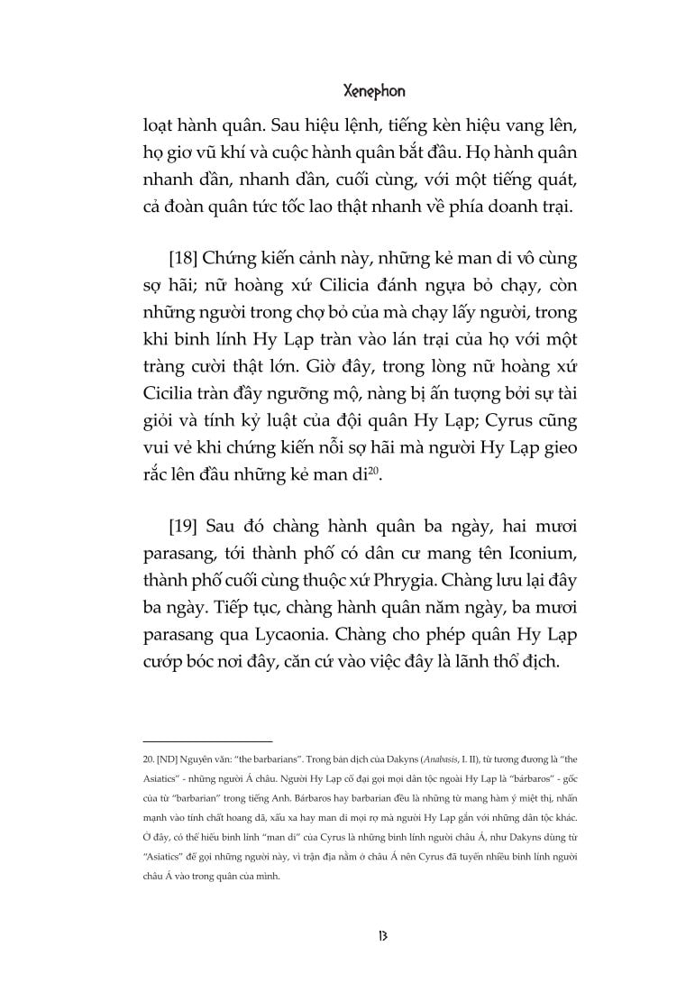 Anabasis : Hồi Ký Viễn Chinh Xứ Ba Tư - Xenophon