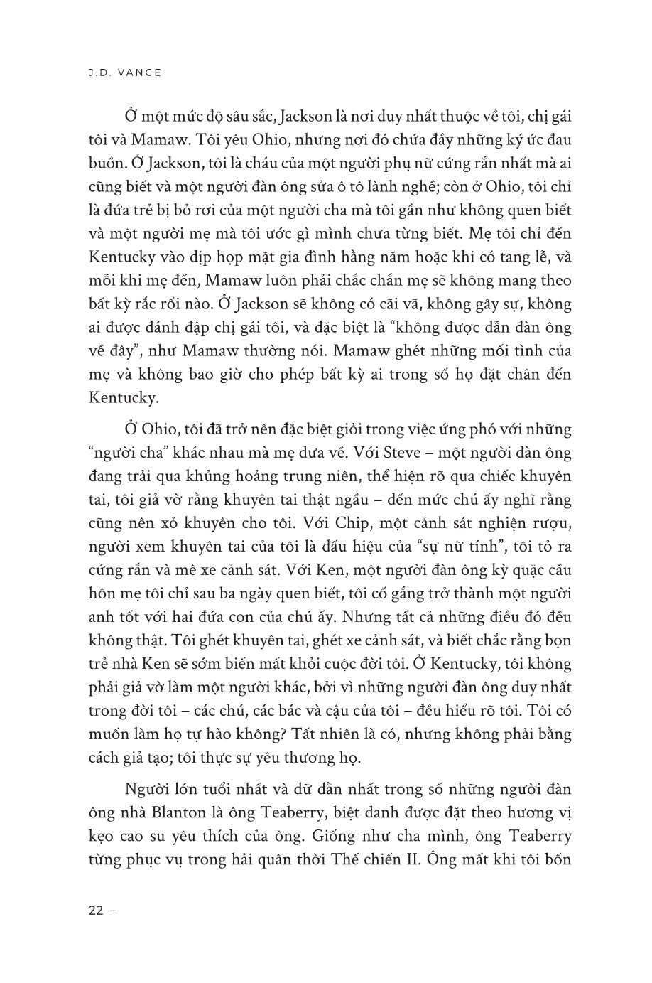 Khúc Bi Ca Của Gã Dân Quê - Hồi Ức Về Một Gia Đình Và Một Nền Văn Hóa Trong Cơn Khủng Hoảng - J.D. Vance