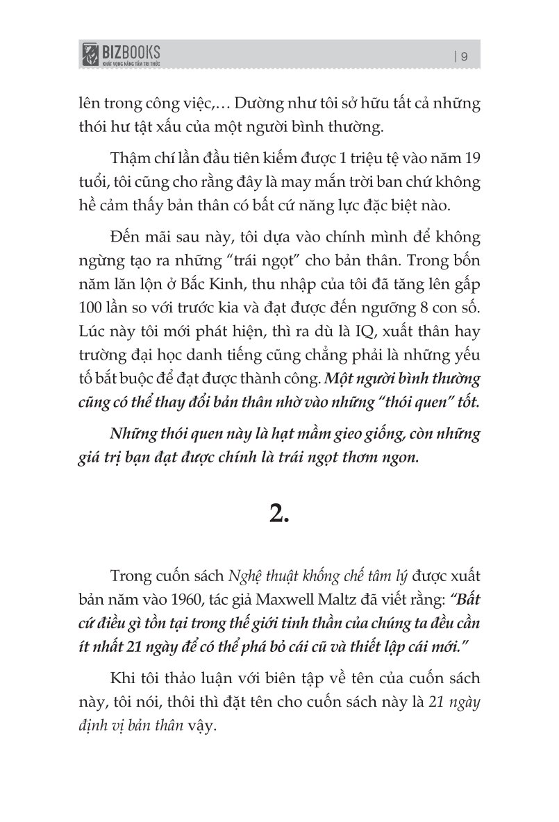 21 Ngày Định Vị Bản Thân: Nói Không Với Sự Trì hoãn - Lữ Bạch