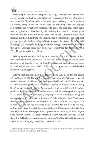  Cuộc Đời Của Các Triết Gia Nổi Tiếng - Sách Kinh Điển Về Lịch Sử Triết Học Phương Tây - Diogenes Laertius 