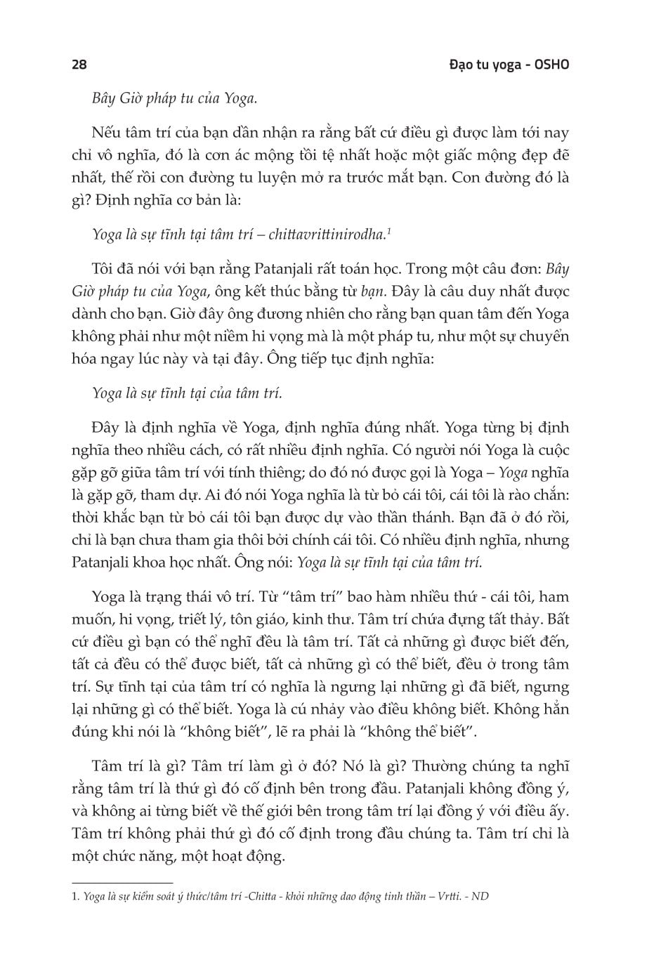 Đạo Tu Yoga - Osho