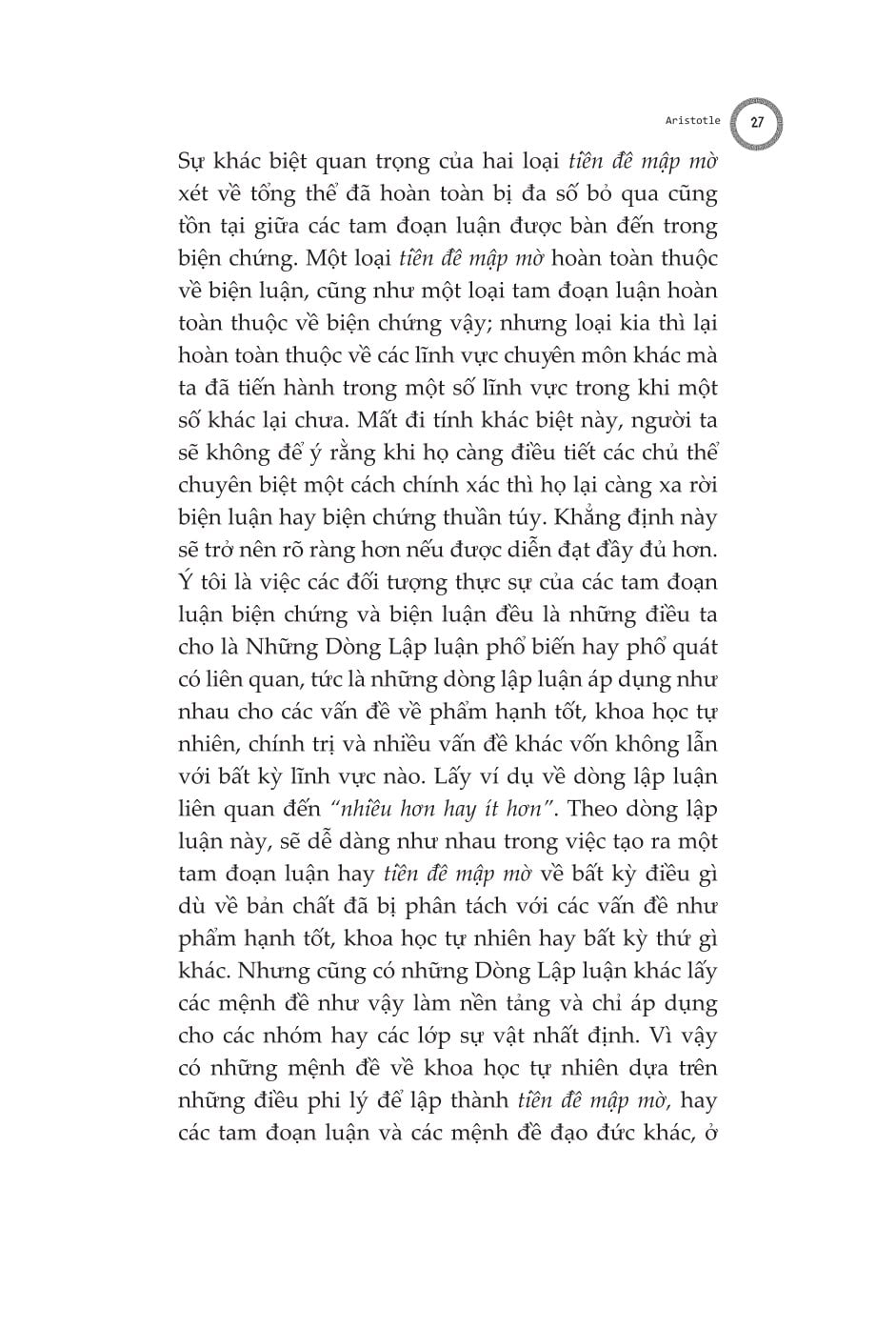 Biện Luận - Rhētorikḗ. Tác Phẩm Triết Học Kinh Điển - Aristotle
