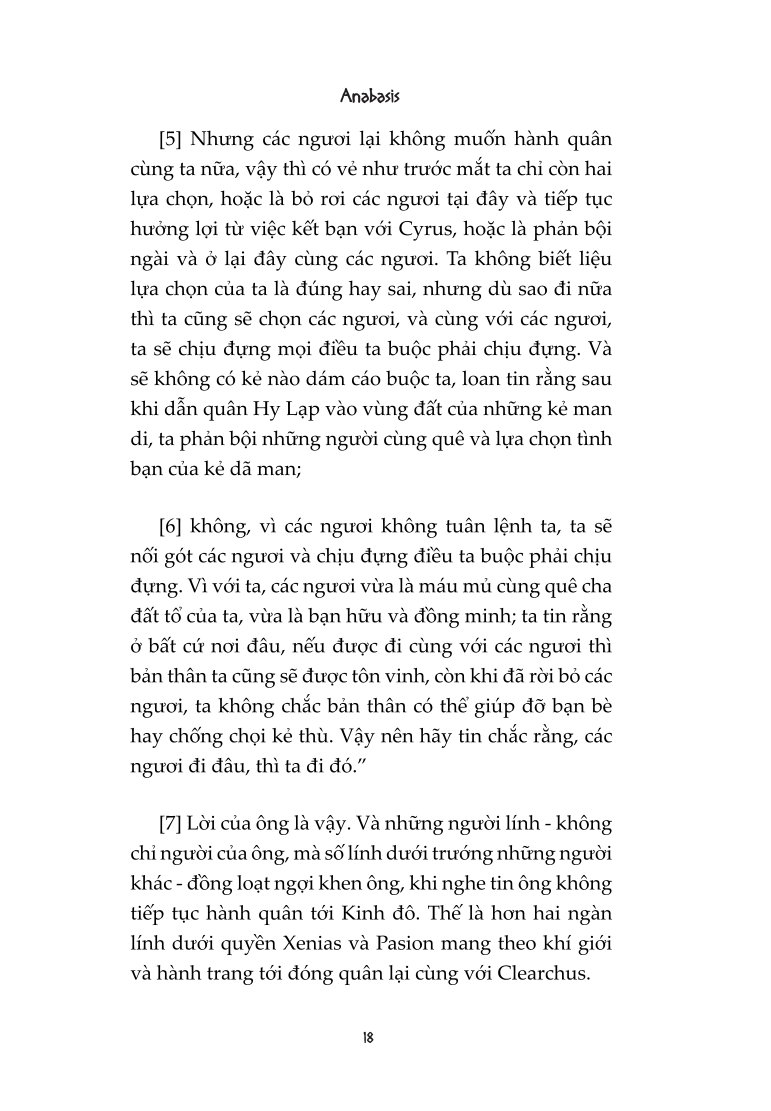 Anabasis : Hồi Ký Viễn Chinh Xứ Ba Tư - Xenophon