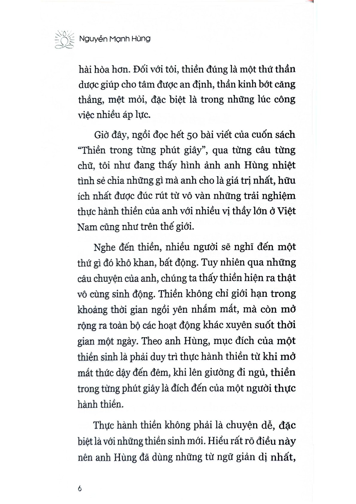 Thiền Trong Từng Phút Giây - Nguyễn Mạnh Hùng