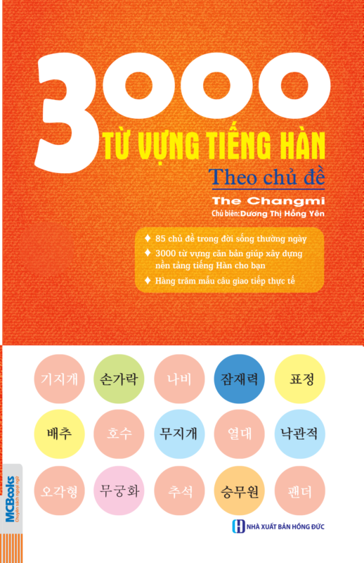 3000 Từ vựng tiếng hàn theo chủ đề