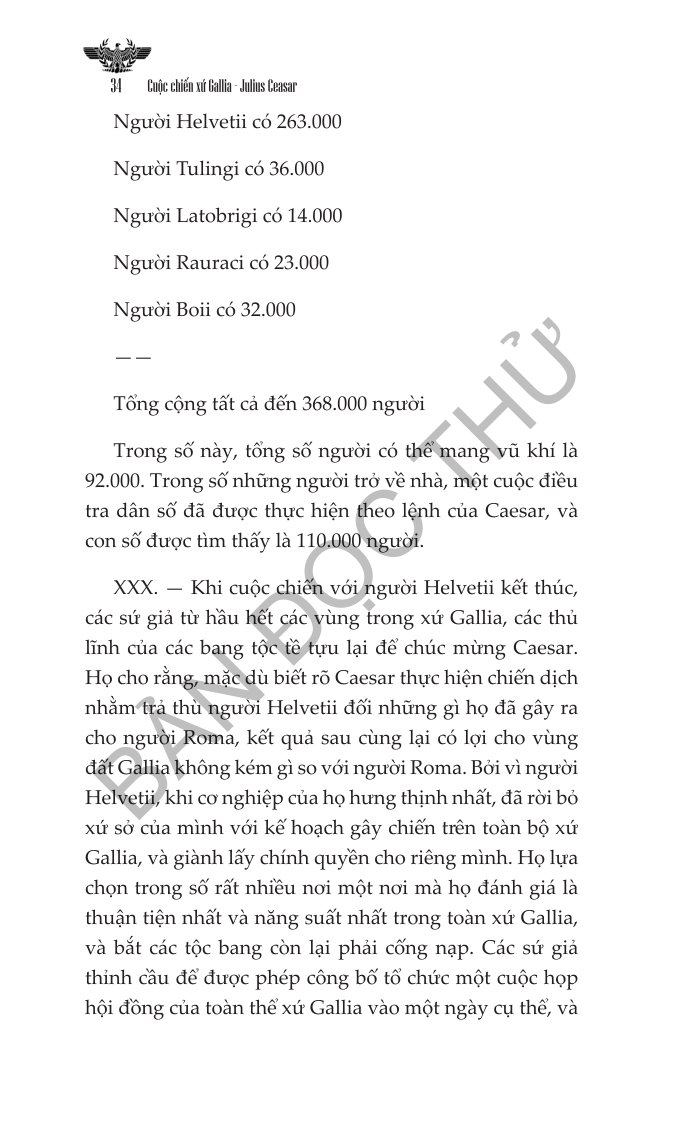 Cuộc Chiến Xứ Gallia - Nghệ Thuật Chiến Tranh Và Ngoại Giao Của Julius Caesar - Julius Caesar