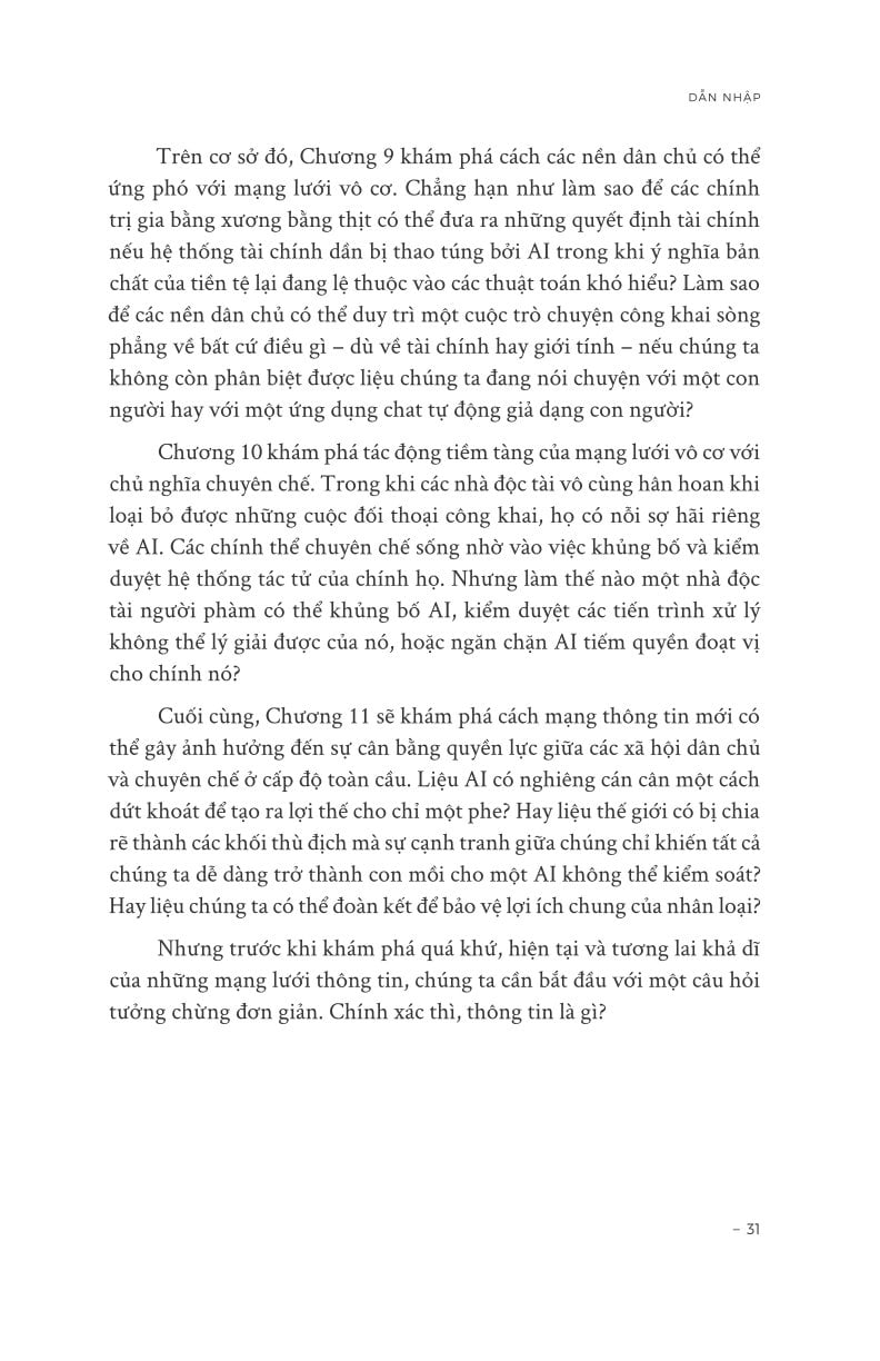 NEXUS - Lược Sử Của Những Mạng Lưới Thông Tin Từ Thời Đại Đồ Đá Đến Trí Tuệ Nhân Tạo - Yuval Noah Harari (Bìa Mềm)