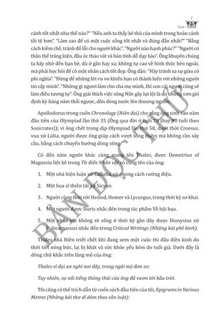  Cuộc Đời Của Các Triết Gia Nổi Tiếng - Sách Kinh Điển Về Lịch Sử Triết Học Phương Tây - Diogenes Laertius 