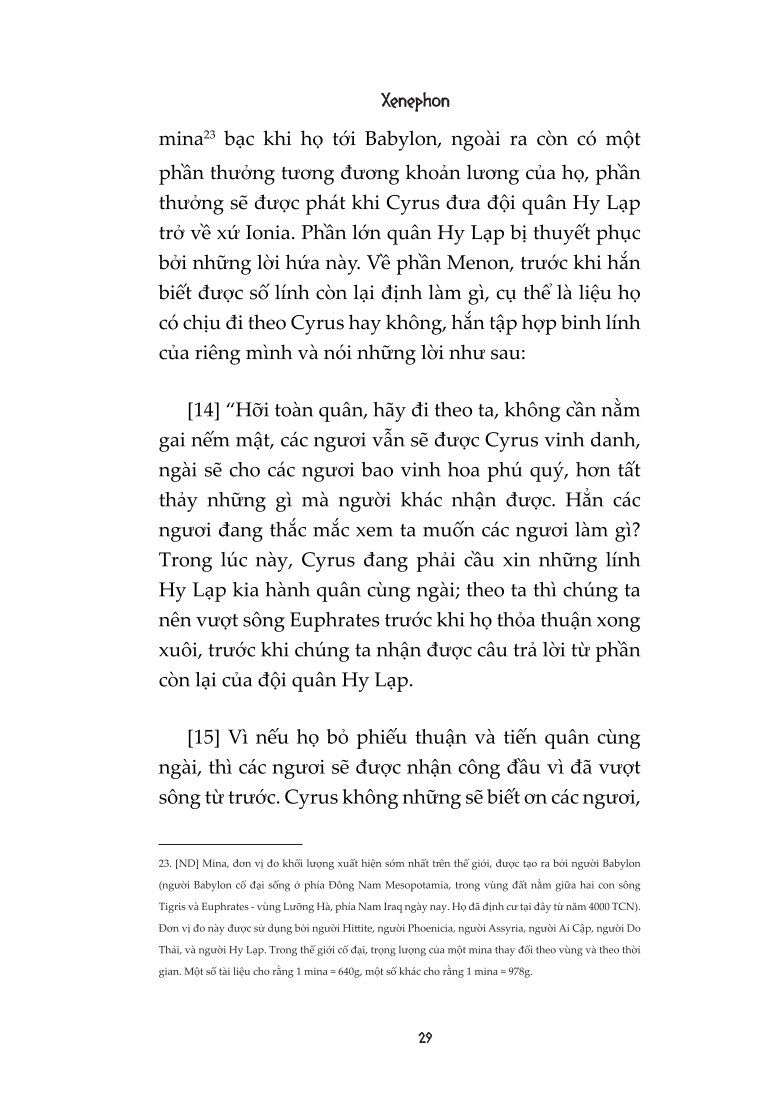 Anabasis : Hồi Ký Viễn Chinh Xứ Ba Tư - Xenophon