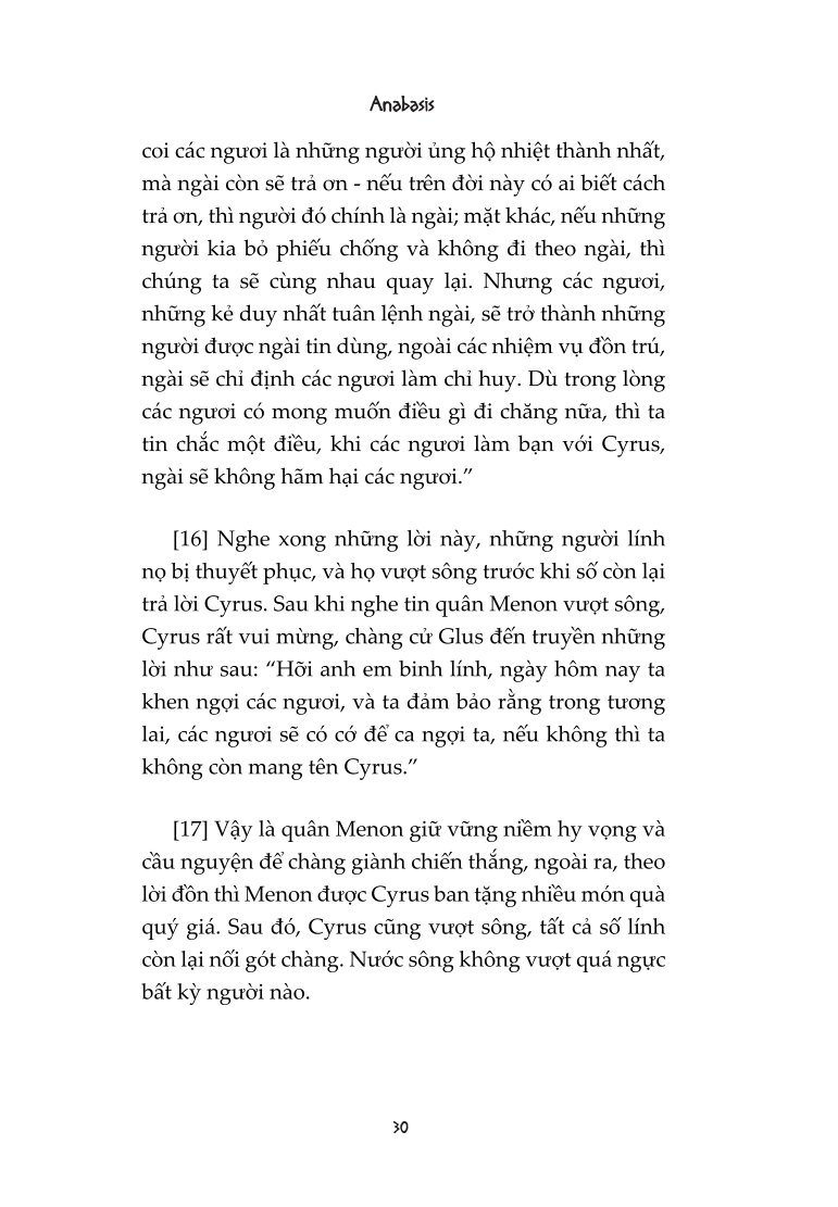 Anabasis : Hồi Ký Viễn Chinh Xứ Ba Tư - Xenophon