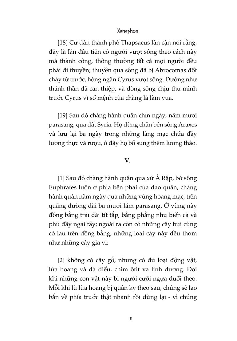 Anabasis : Hồi Ký Viễn Chinh Xứ Ba Tư - Xenophon
