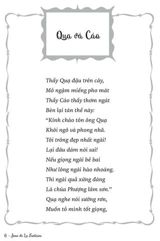  Ngụ Ngôn La Fontaine - Văn Học Pháp - Tác Phẩm Chọn Lọc - Jean De La Fontaine 