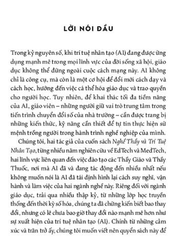  Nghề Thầy Và Trí Tuệ Nhân Tạo - 
Trần Đức Huyên, Trần Đặng Minh Trí 