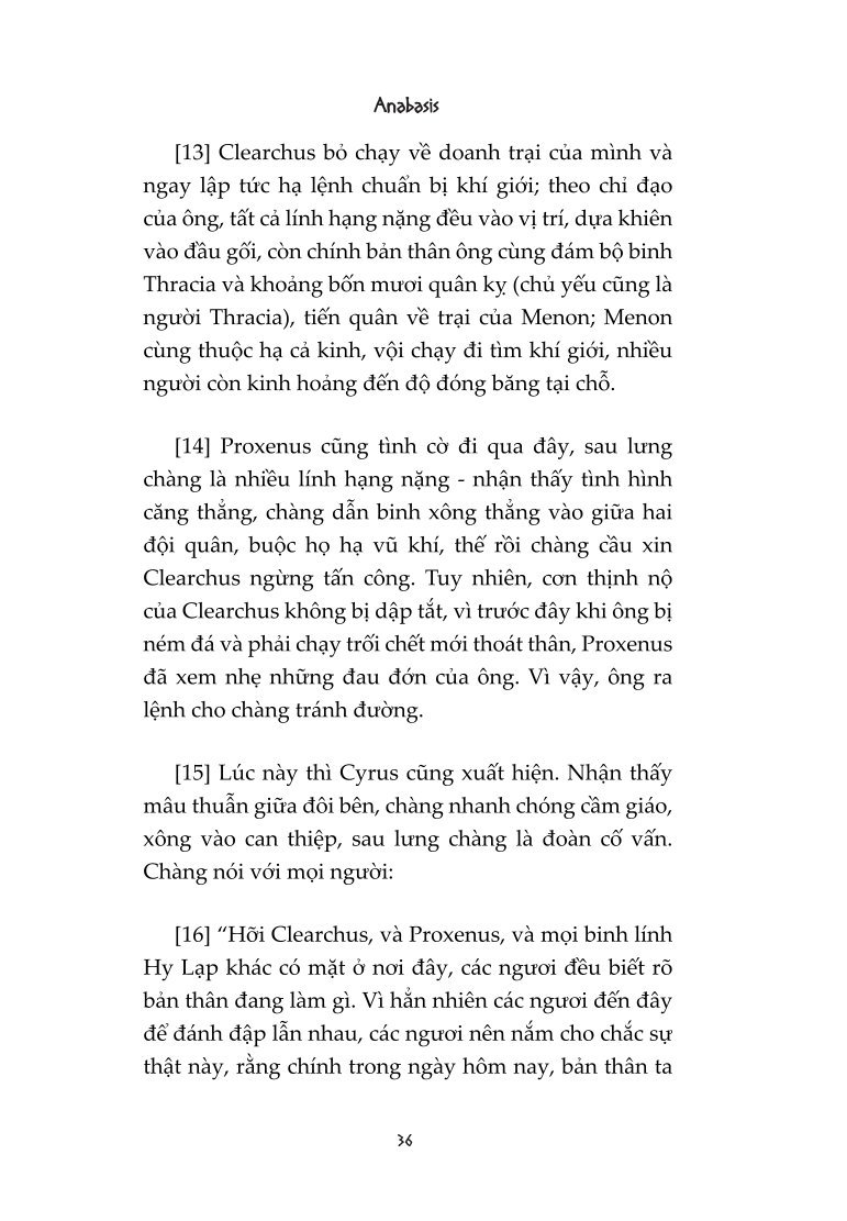 Anabasis : Hồi Ký Viễn Chinh Xứ Ba Tư - Xenophon