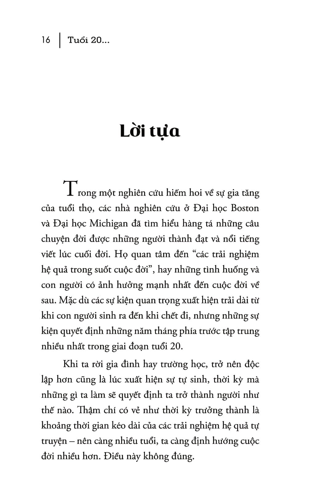 Tuổi 20 - Những Năm Tháng Quyết Định Cuộc Đời Bạn - Meg Jay, PHD