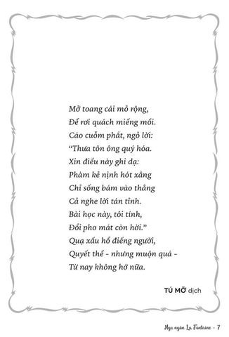  Ngụ Ngôn La Fontaine - Văn Học Pháp - Tác Phẩm Chọn Lọc - Jean De La Fontaine 