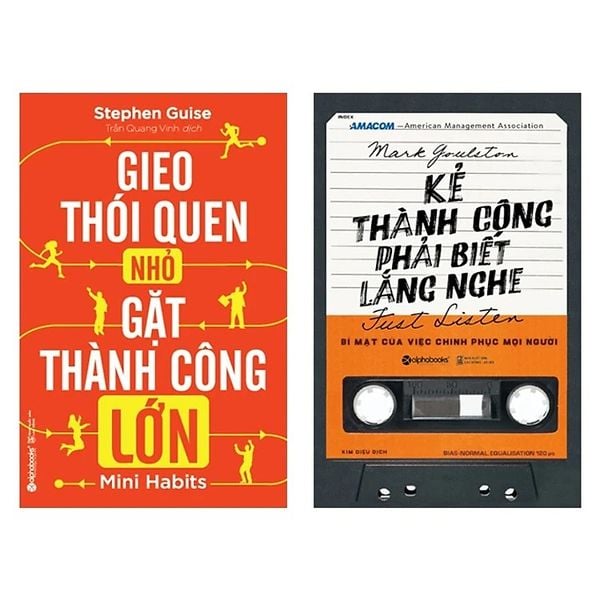  Combo 2 QuyểnVề Kỹ Năng Giúp Bạn Thành Công: Kẻ Thành Công Phải Biết Lắng Nghe + Gieo Thói Quen Nhỏ Gặt Hái Thành Công Lớn 
