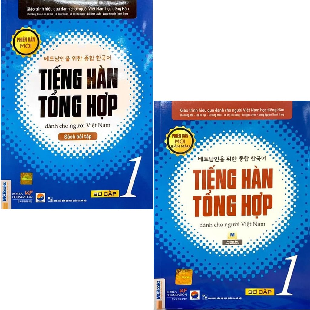 Combo 2 Quyển Tiếng Hàn Tổng Hợp Dành Cho Người Việt Nam (Sơ Cấp 1 + Sách Bài Tập) Bản Màu - Nhiều Tác Giả